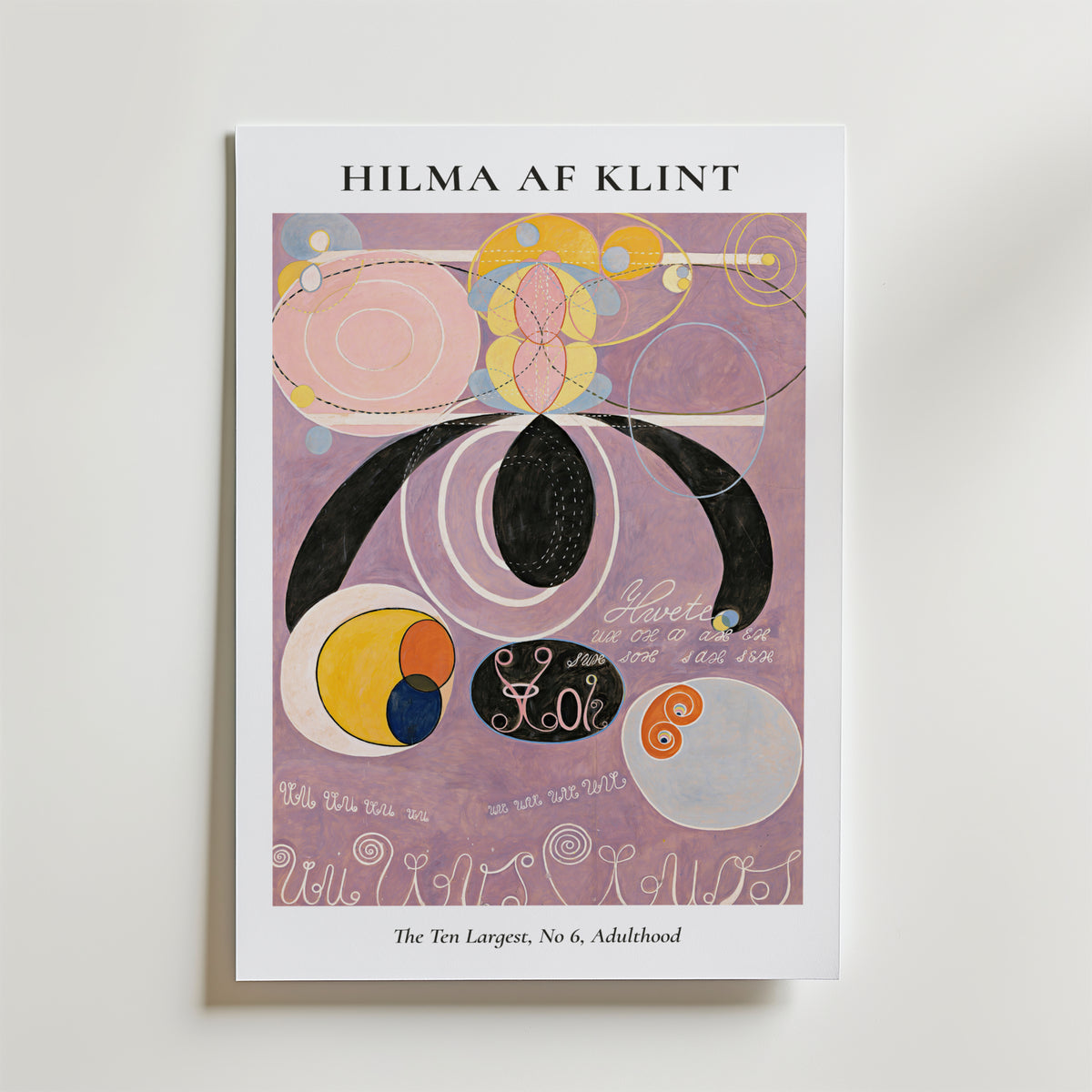 Hilma af Klint The Ten Largest affisch på neutral bakgrund – poster från Bozetto