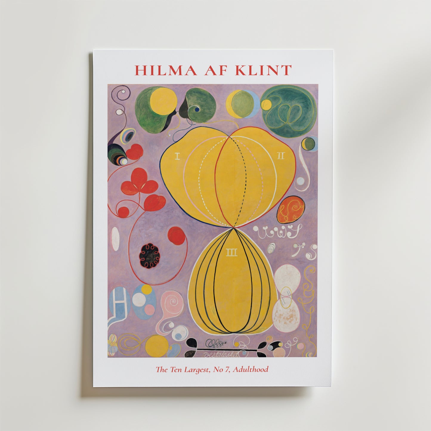 Hilma af Klint The Ten Largest No. 7 Adulthood Poster