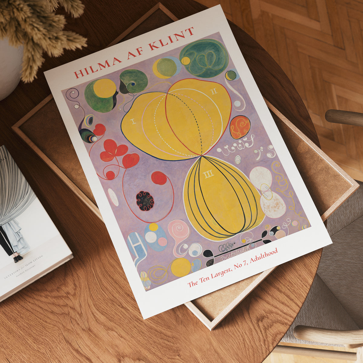 Hilma af Klint The Ten Largest – stilfullt konsttryck från Bozetto, tryckt på matt finpapper