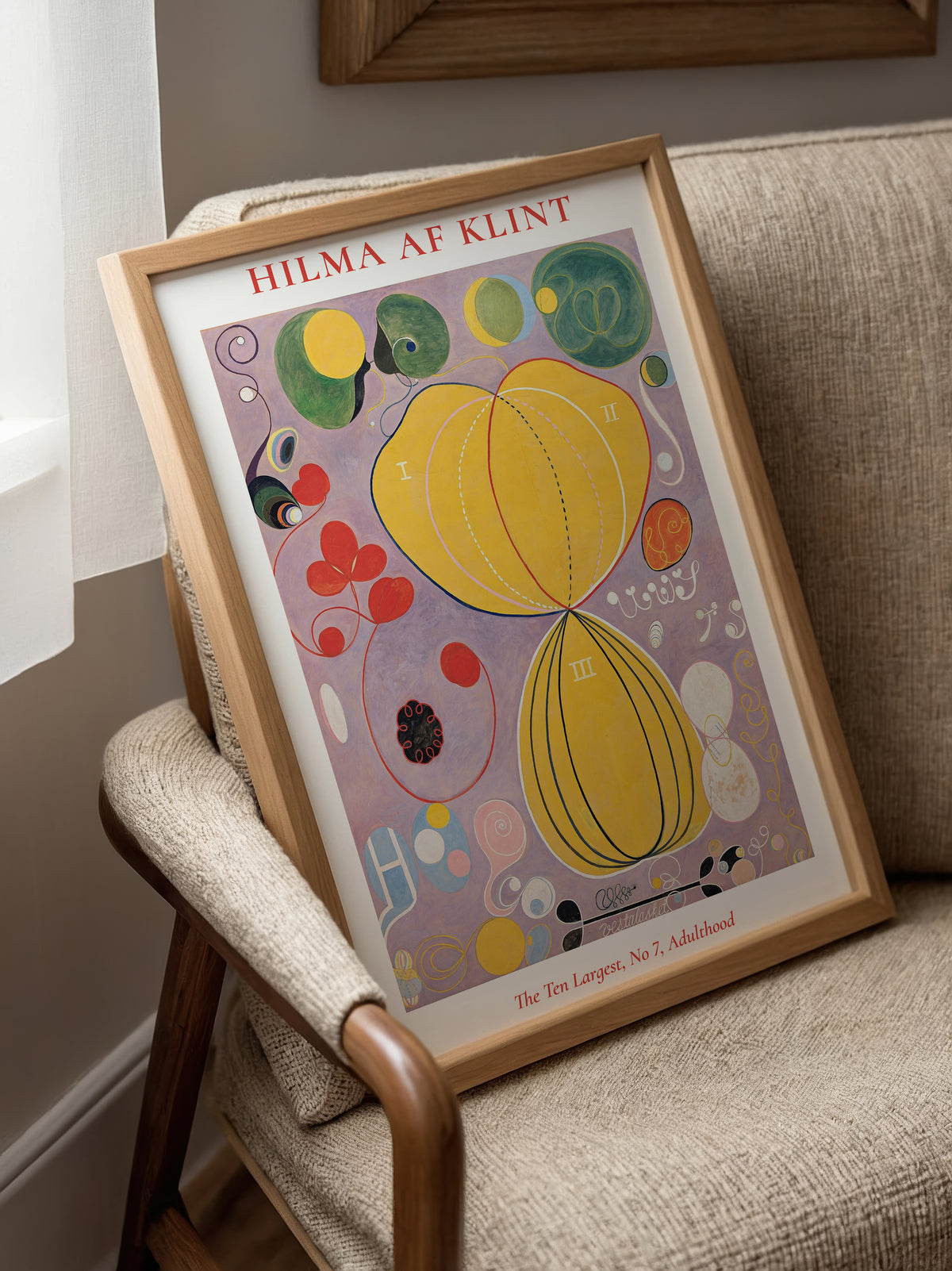 Hilma af Klint The Ten – affisch med stilfullt motiv från Bozetto i hög kvalitet