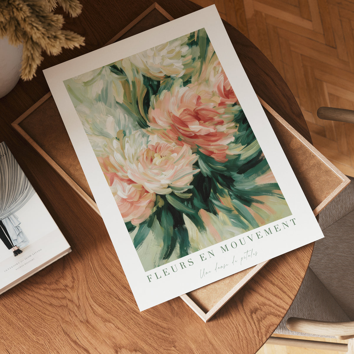 Fleurs En Mouvement Luxe – affisch med stilfullt motiv från Bozetto i hög kvalitet