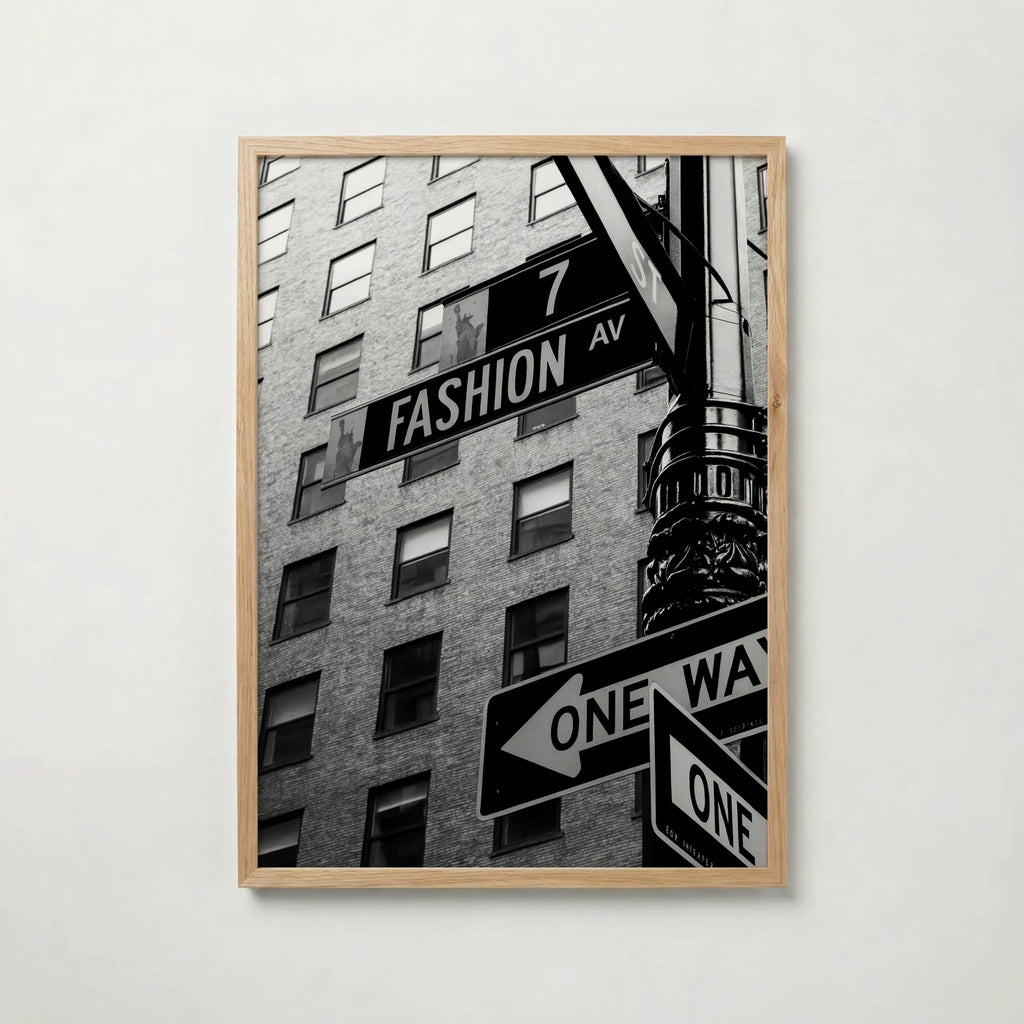 Fashion Avenue Sign Poster – ekram
