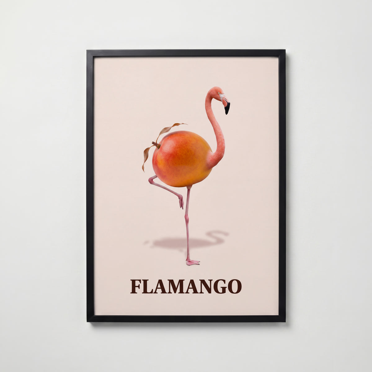 Flamango Poster – svart ram