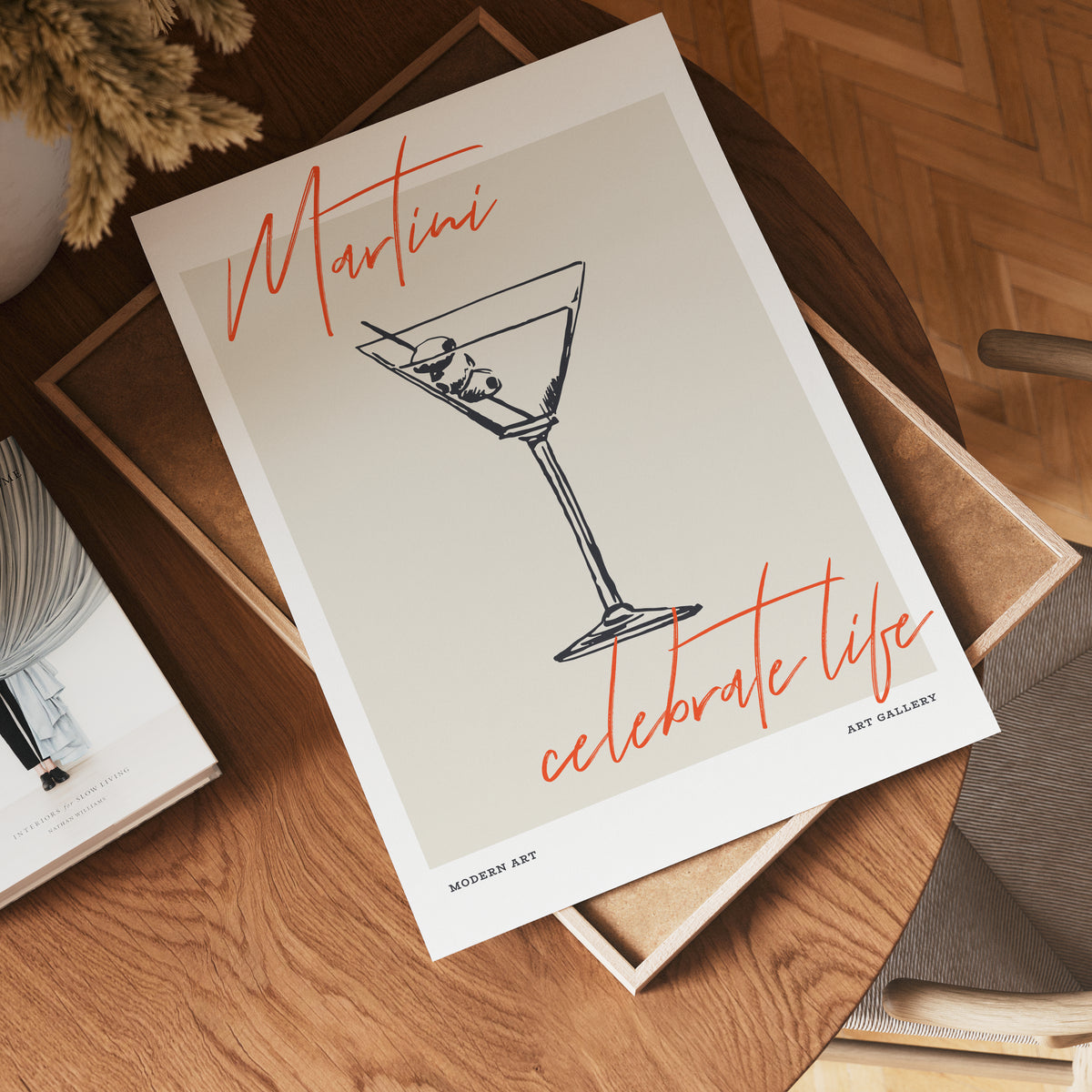 Martini Celebrate Life – affisch med stilfullt motiv från Bozetto i hög kvalitet