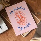 My Kitchen My Rules poster visad rakt fram – Bozetto affisch i hög tryckkvalitet