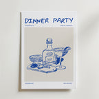 Dinner Party – stilfullt konsttryck från Bozetto, tryckt på matt finpapper i hög tryckkvalitet