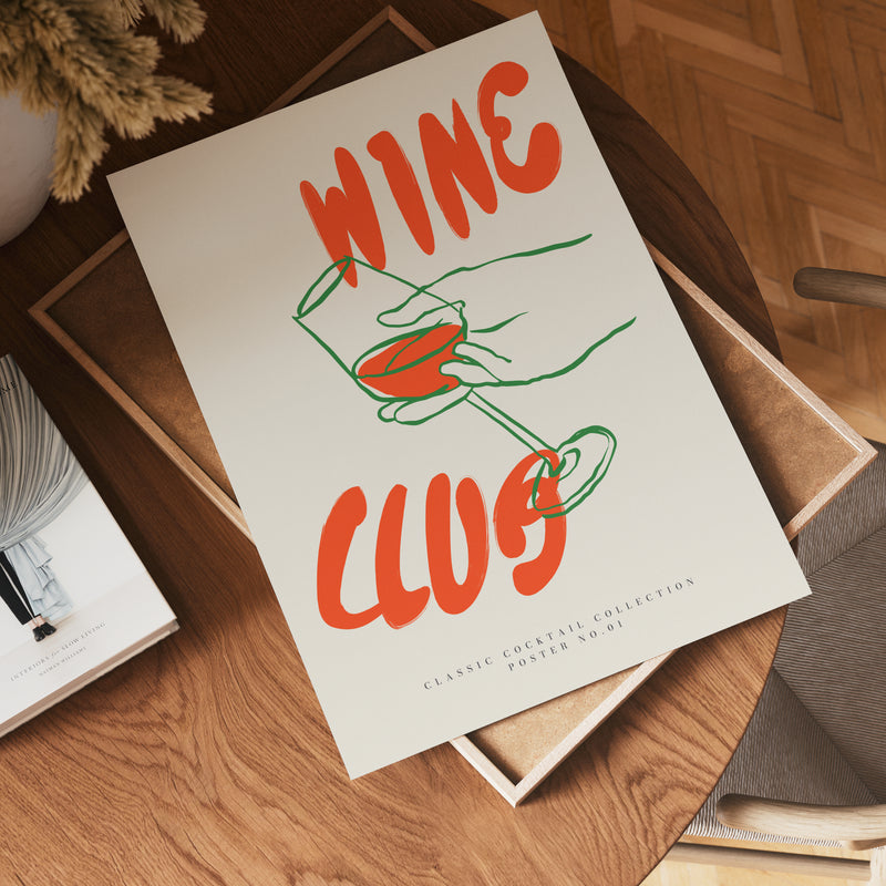 Wine and Dine Club Poster