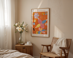 Mockup av Hilma af Klint The Ten affisch på vägg – köp enkelt hos Bozetto i hög kvalitet