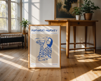 Mockup av Farmers Market No.2 affisch på vägg – köp enkelt hos Bozetto i hög kvalitet