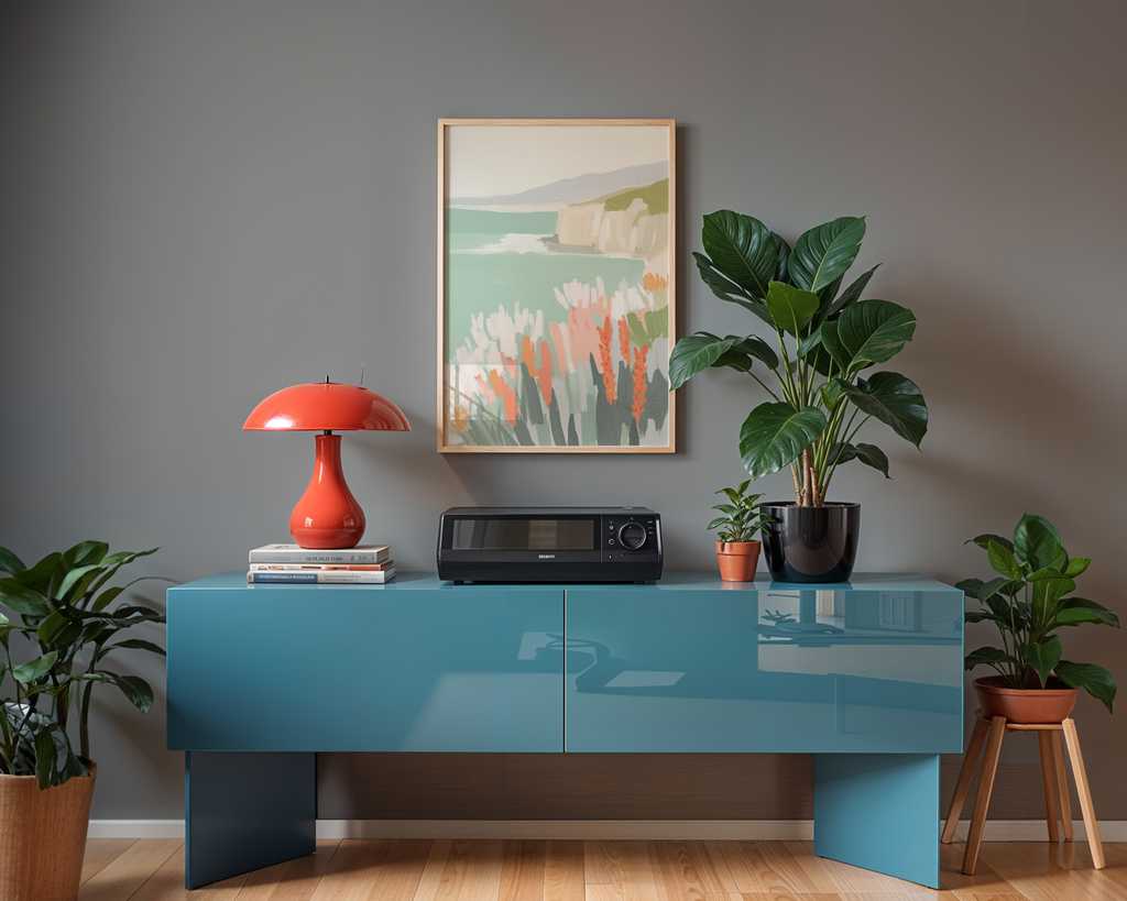 Mockup av Field of Wildflowers affisch på vägg – köp enkelt hos Bozetto i hög kvalitet