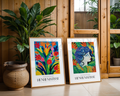 Bundle 2-pack Henri Matisse Timeless Elegance visualiserad i interiör – postercollection hos Bozetto
