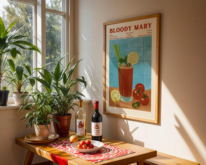 Bloody Mary Cocktail Poster