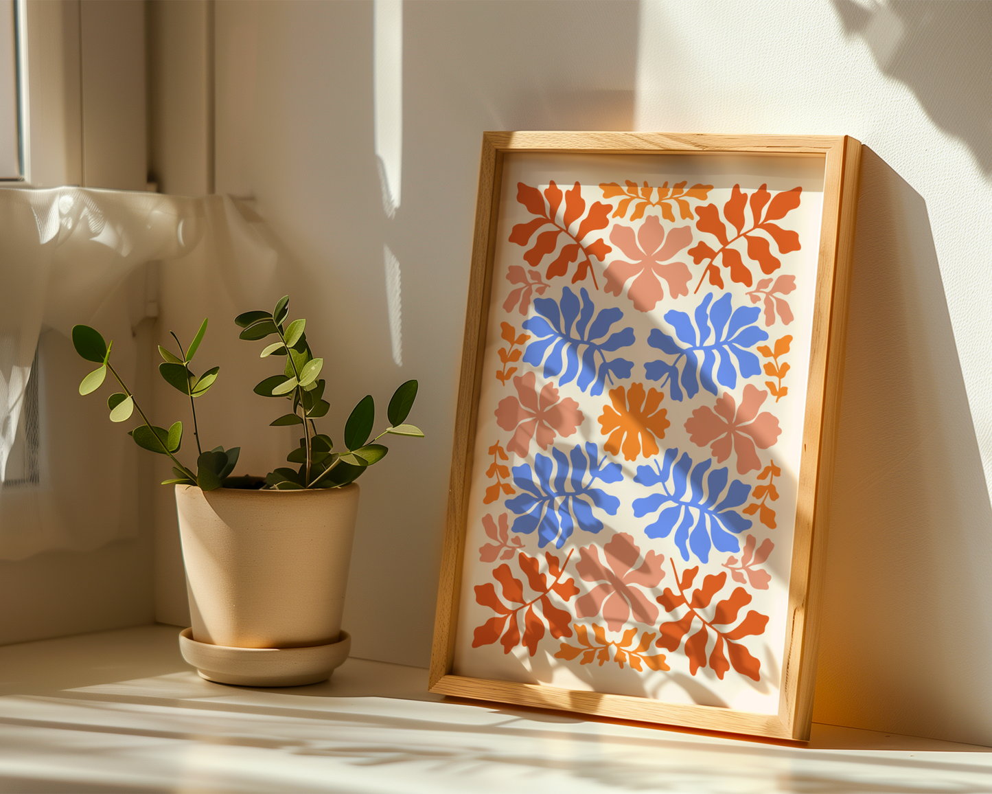 Rustic Floral Harmony Poster