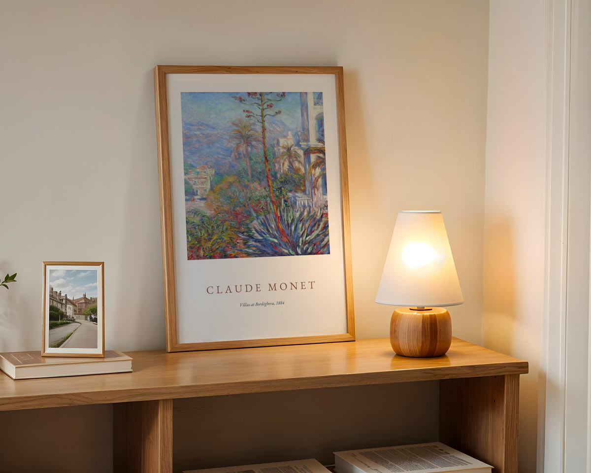 Claude Monet Villas At poster visualiserad på vägg – från Bozetto i hög kvalitet
