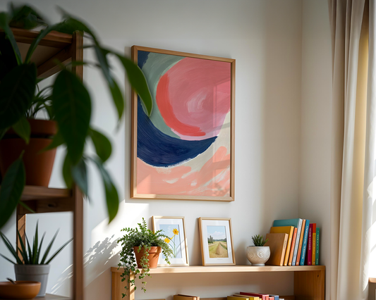 Abstract Whispers of the Horizon Poster