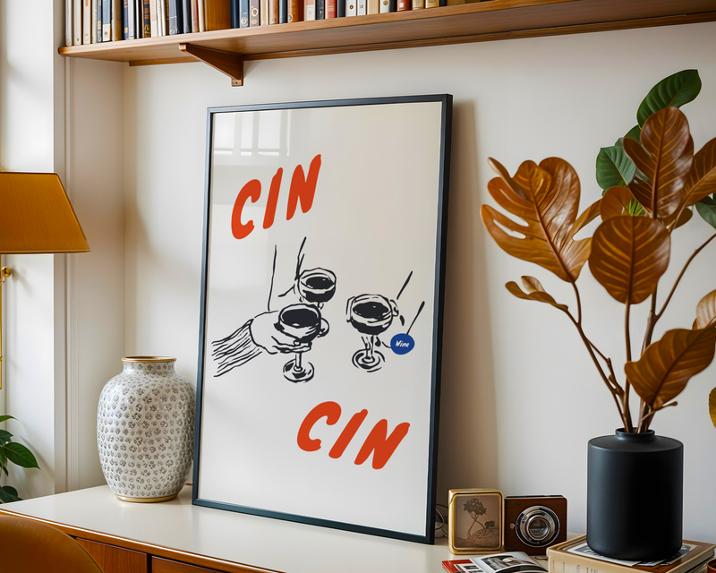 Cin Cin Wine Poster