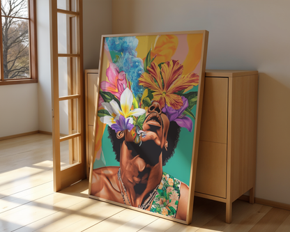 Blooming Hendrix Poster