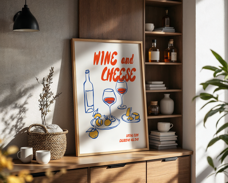 Wine And Cheese No.3 Poster