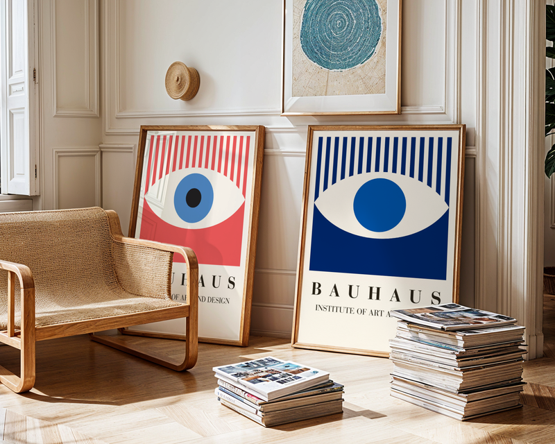 Bauhaus Blue Eye Poster