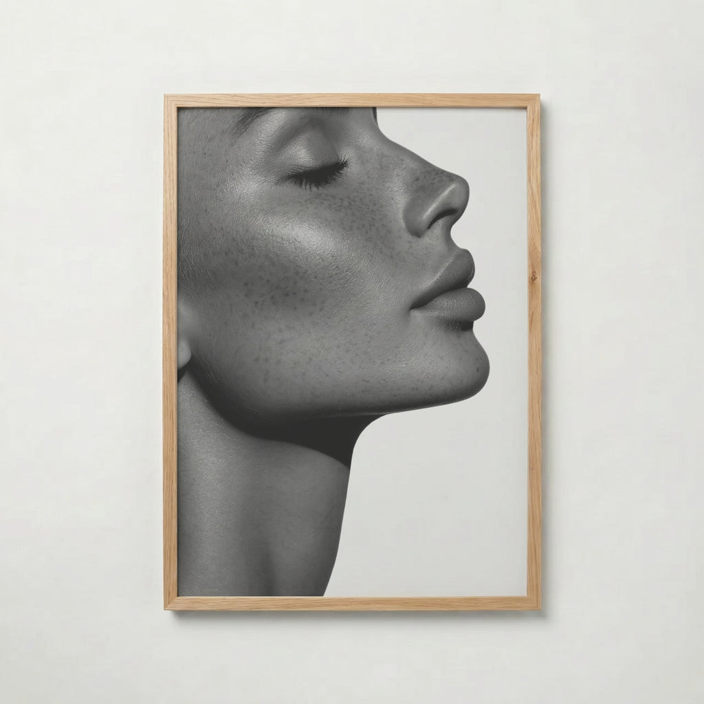 Soft Freckled Profile Poster – ekram