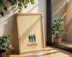 Goodfellas poster visualiserad på vägg – se rätt storlek med mockup från Bozetto