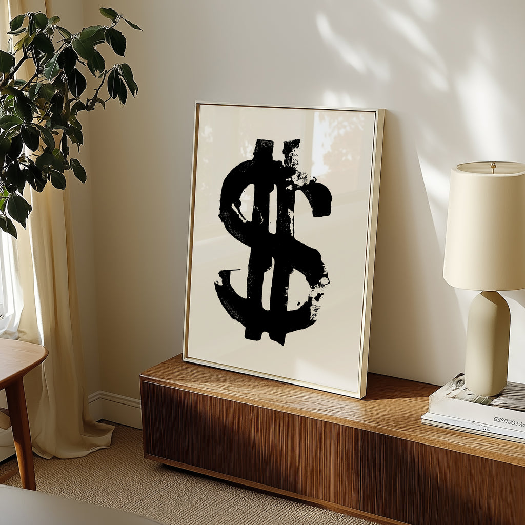 Inked Dollar Sign Poster – i rum 4