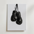 Worn Boxing Gloves Poster – canvas utan passepartout