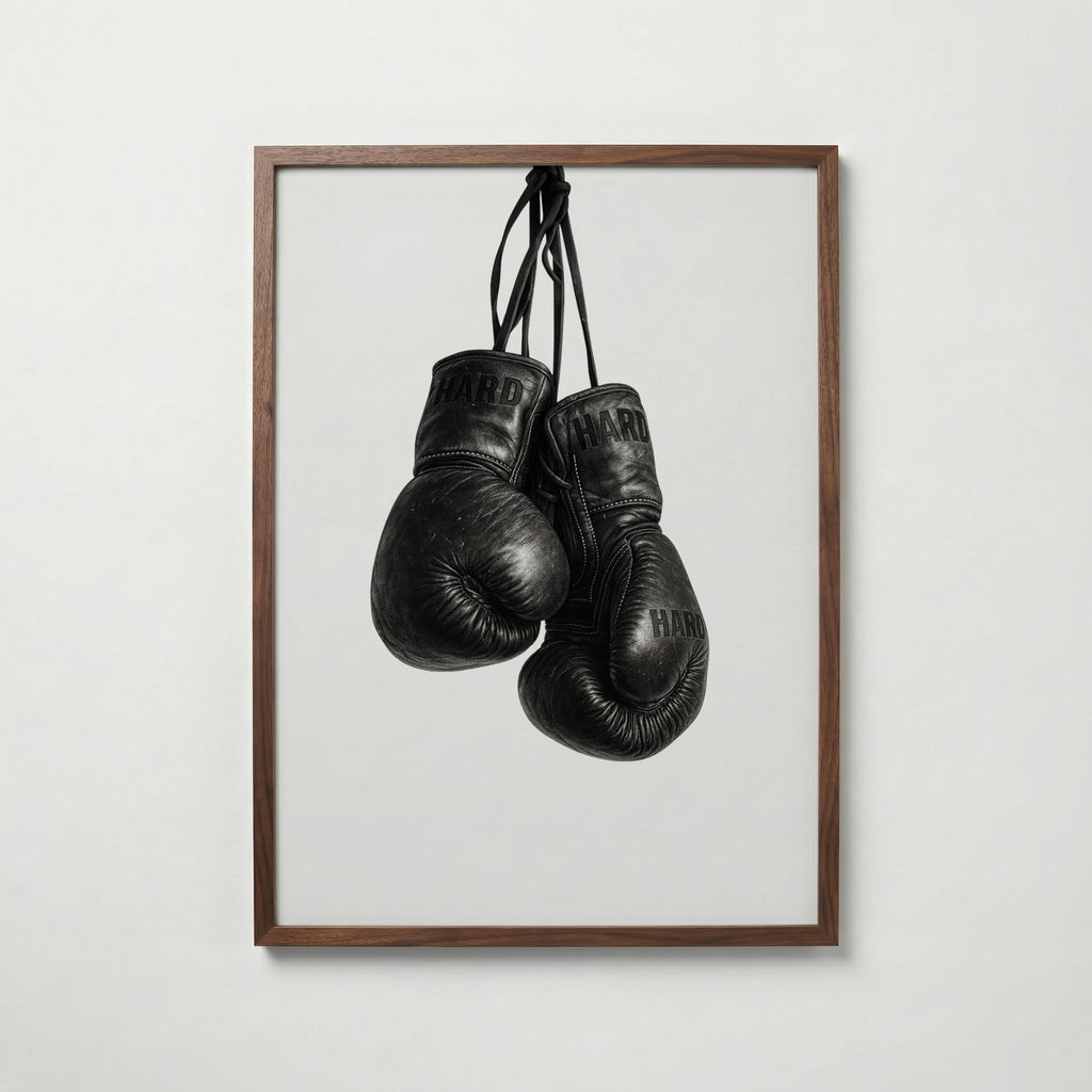 Worn Boxing Gloves Poster – valnötsram