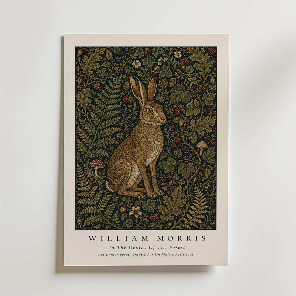 Hare in the Thicket William Morris Poster