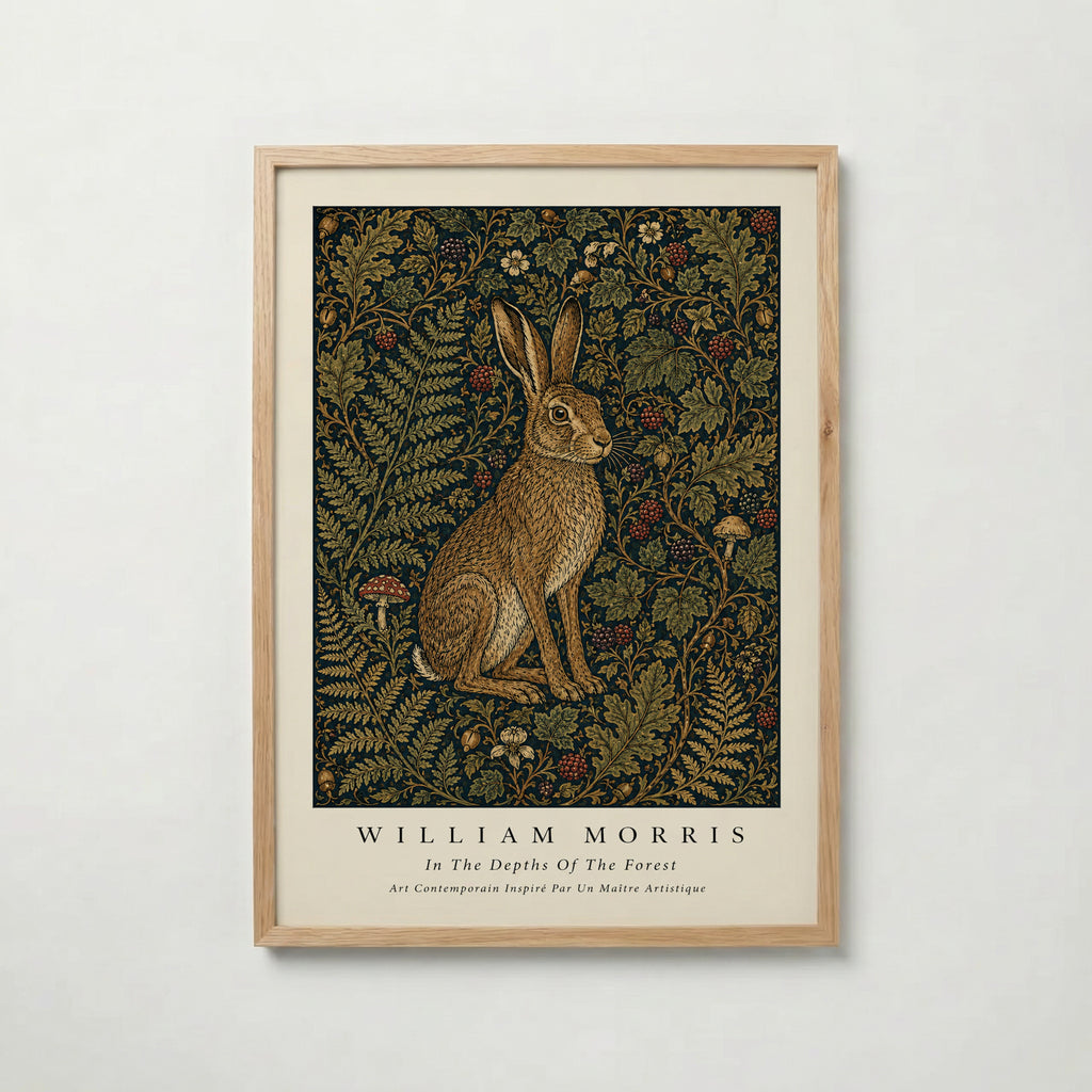 Hare in the Thicket William Morris Poster