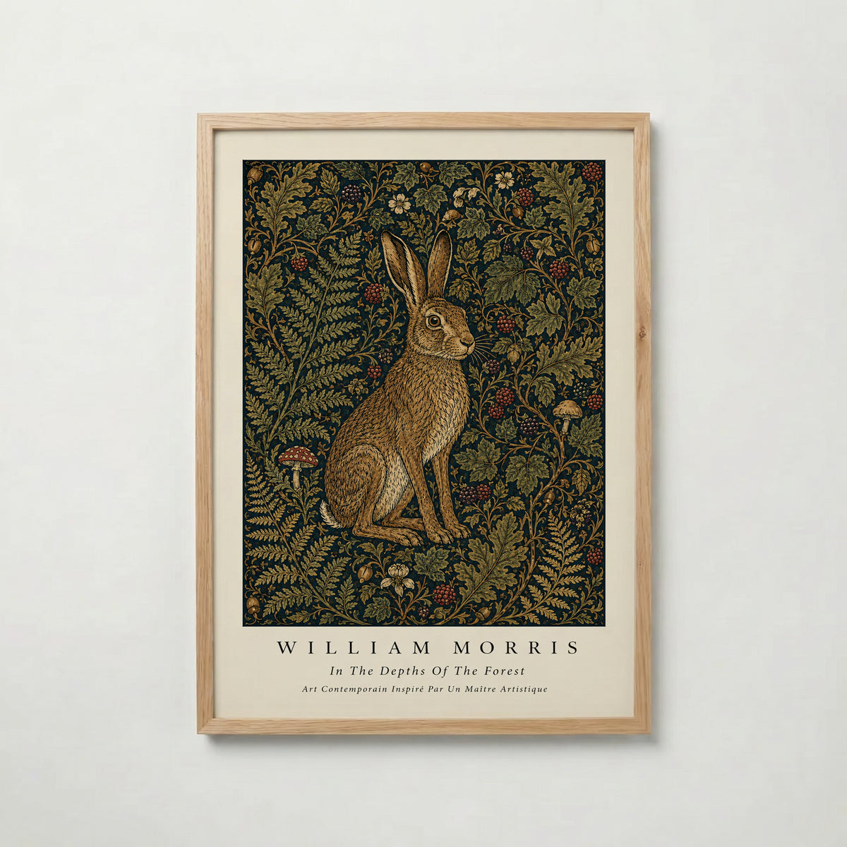 Hare in the Thicket William Morris Poster