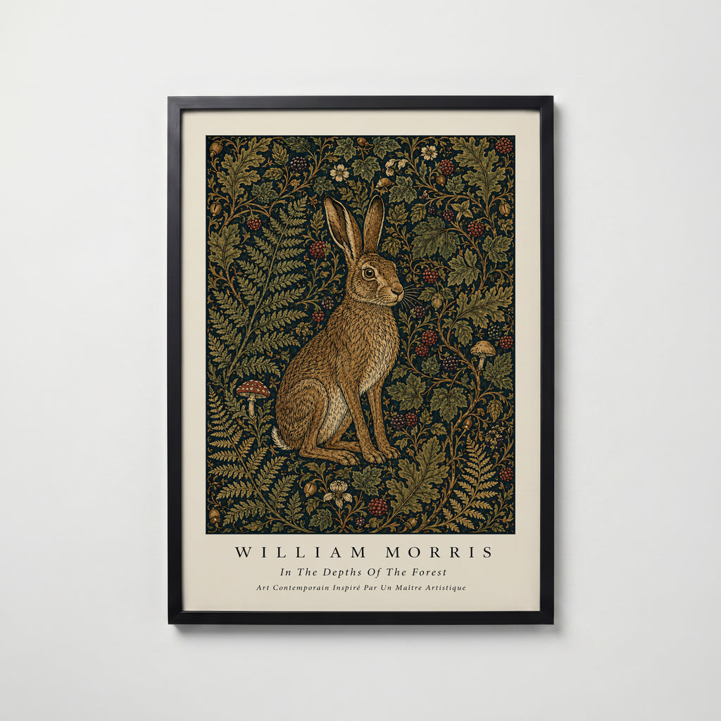 Hare in the Thicket William Morris Poster