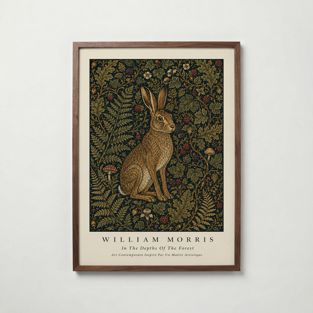 Hare in the Thicket William Morris Poster