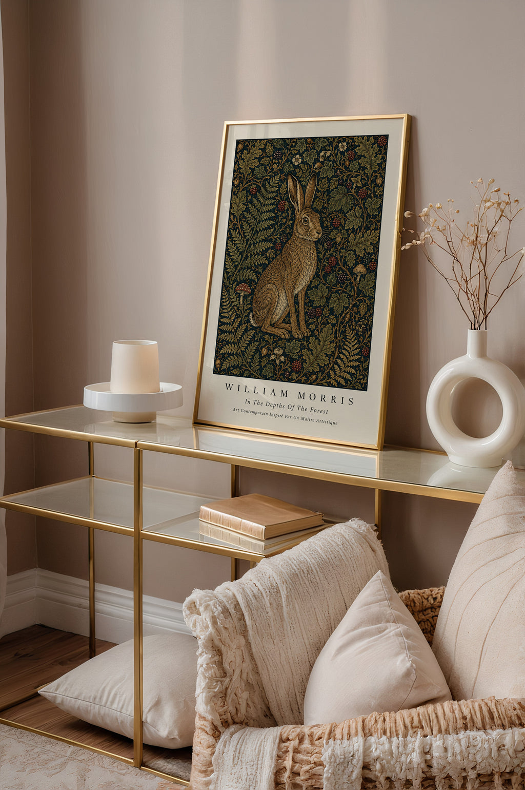 Hare in the Thicket William Morris Poster