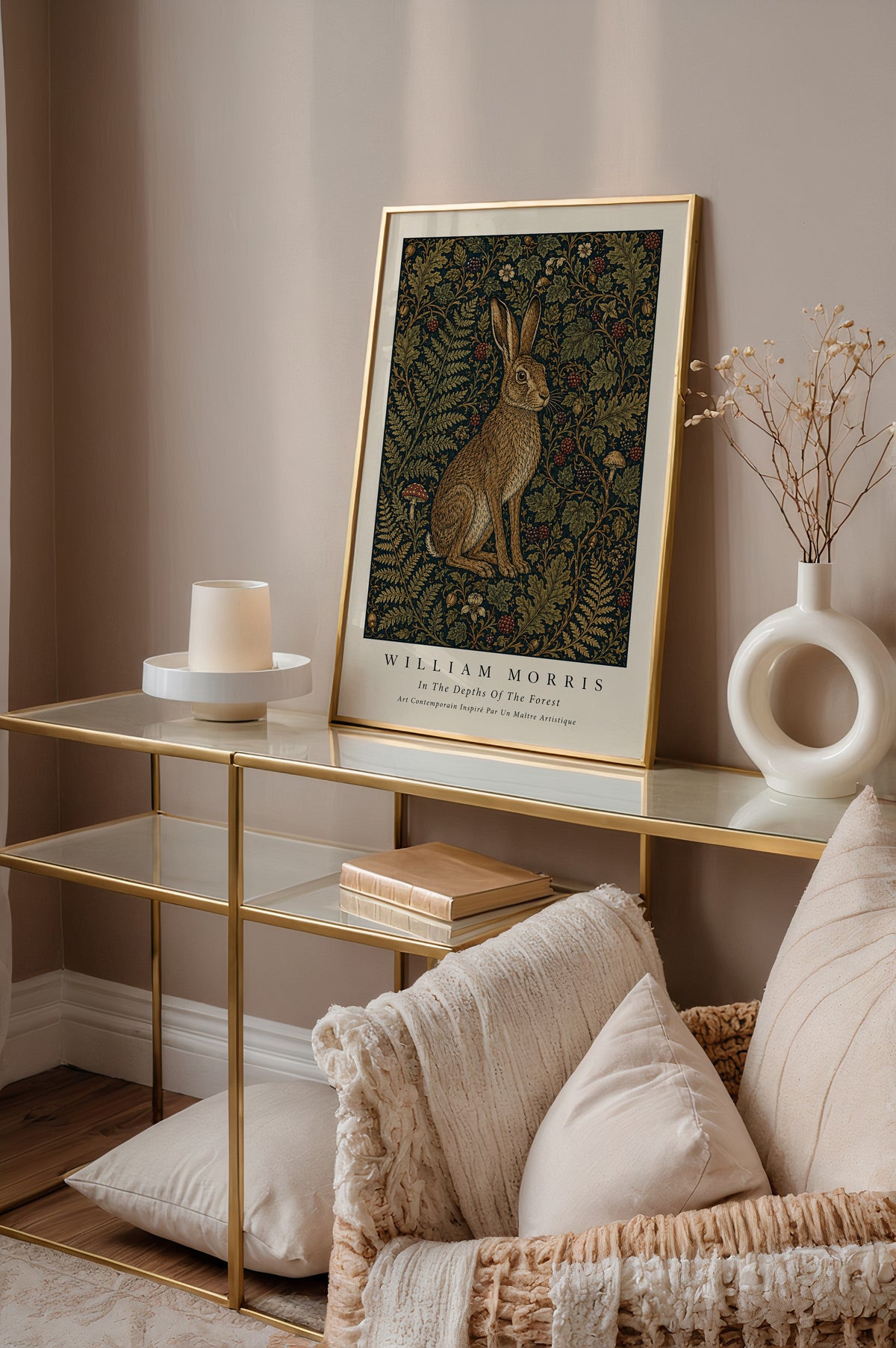 Hare in the Thicket William Morris Poster