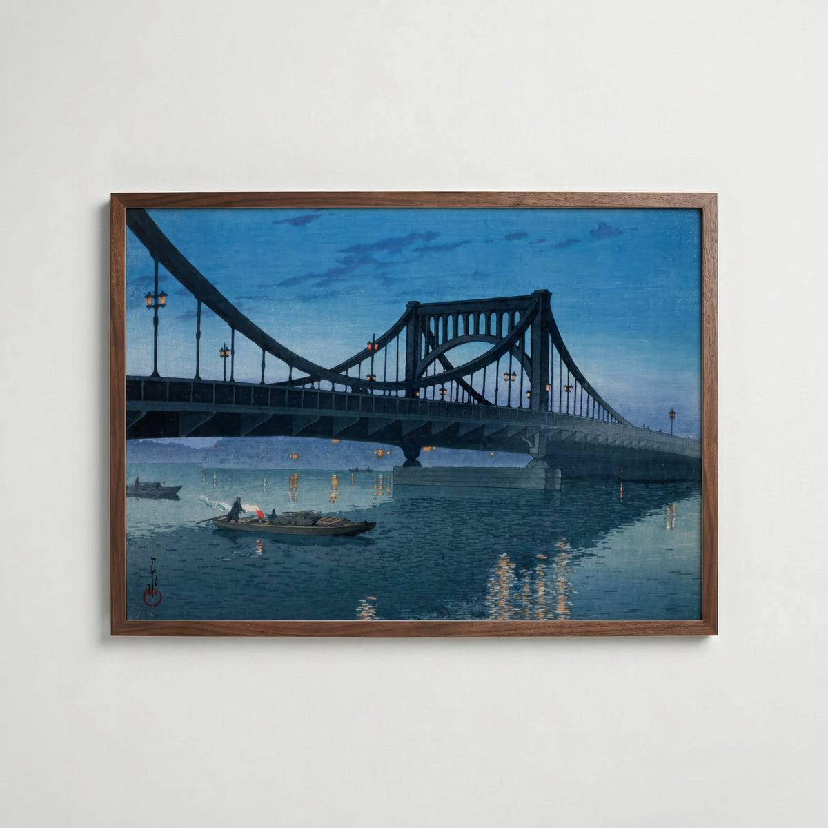Kiyosubashi Bridge Hasui – köp enkelt hos Bozetto konsttryck i hög kvalitet i hög kvalitet