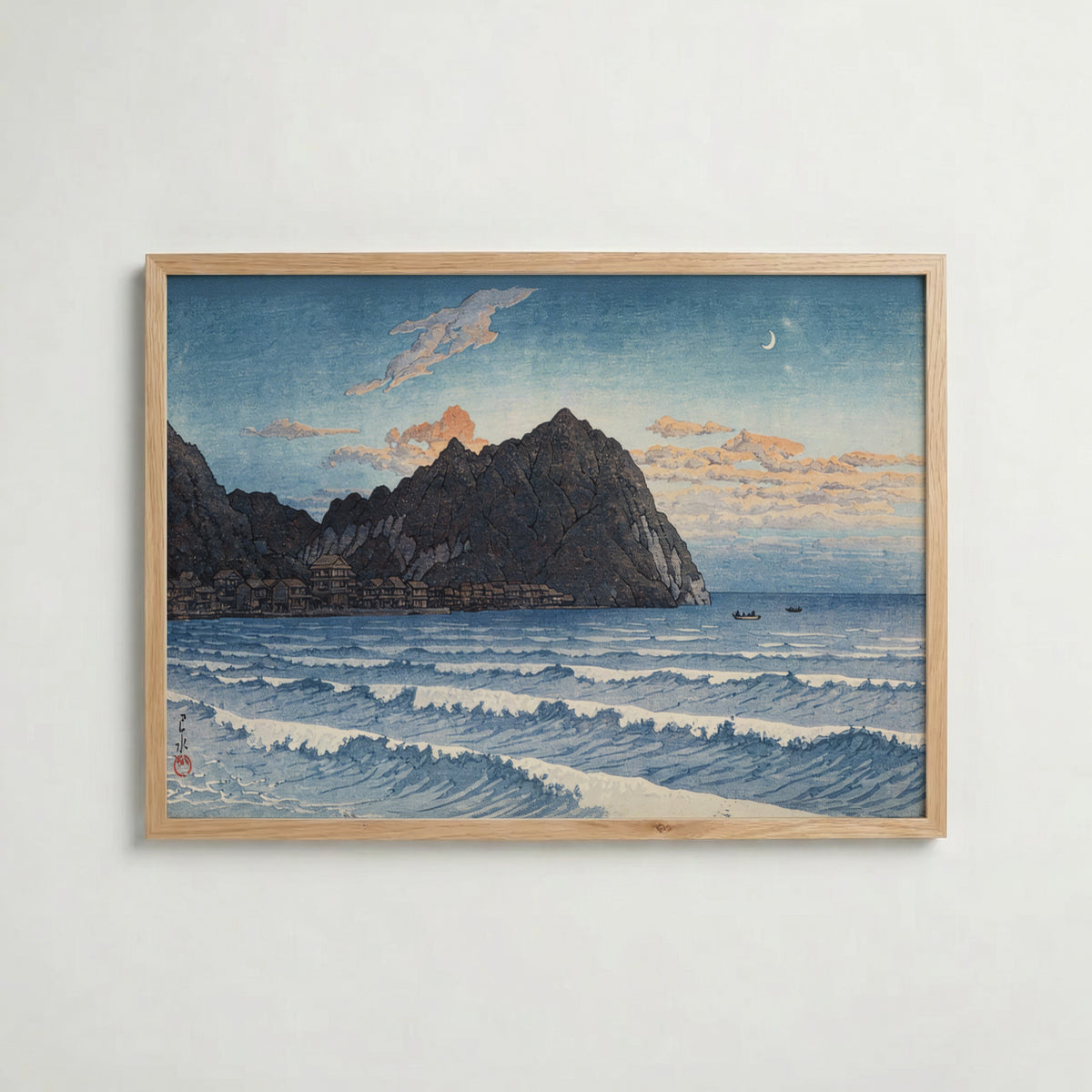 Kominato Boshu Hasui Kawase – affisch med stilfullt motiv från Bozetto i hög kvalitet