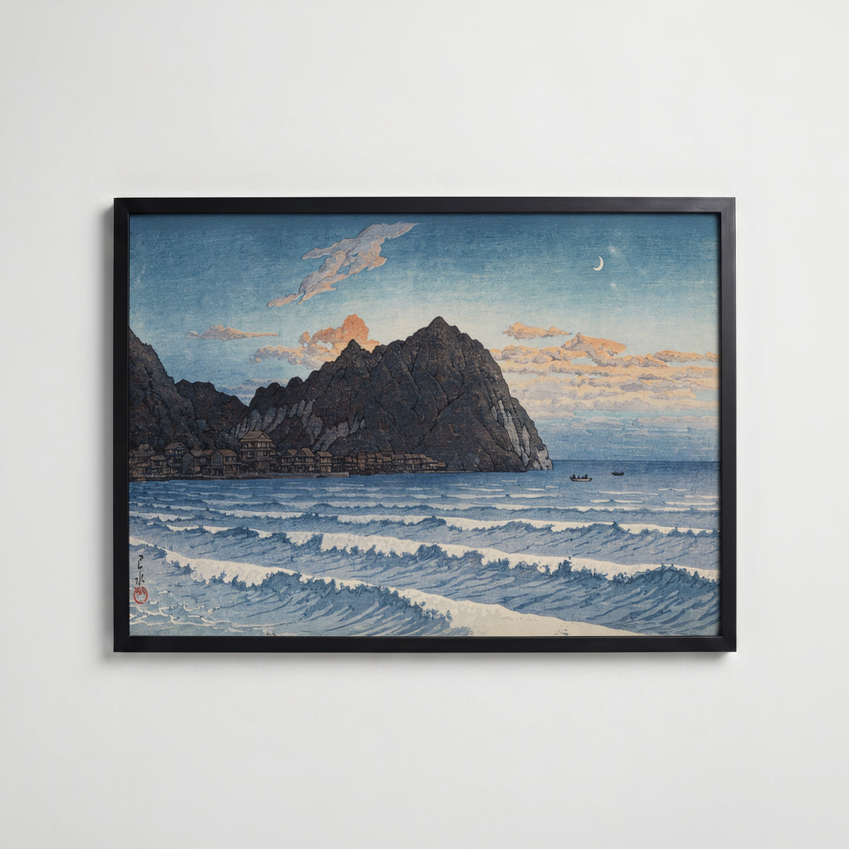Kominato Boshu Hasui Kawase poster visad rakt fram – Bozetto affisch i hög tryckkvalitet