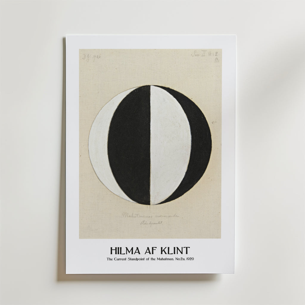 Mockup av Hilma af Klint The Current affisch på vägg – köp enkelt hos Bozetto i hög kvalitet