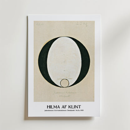 Hilma af Klint Judendomens och Hedendomens Standpunkt No.3a Poster
