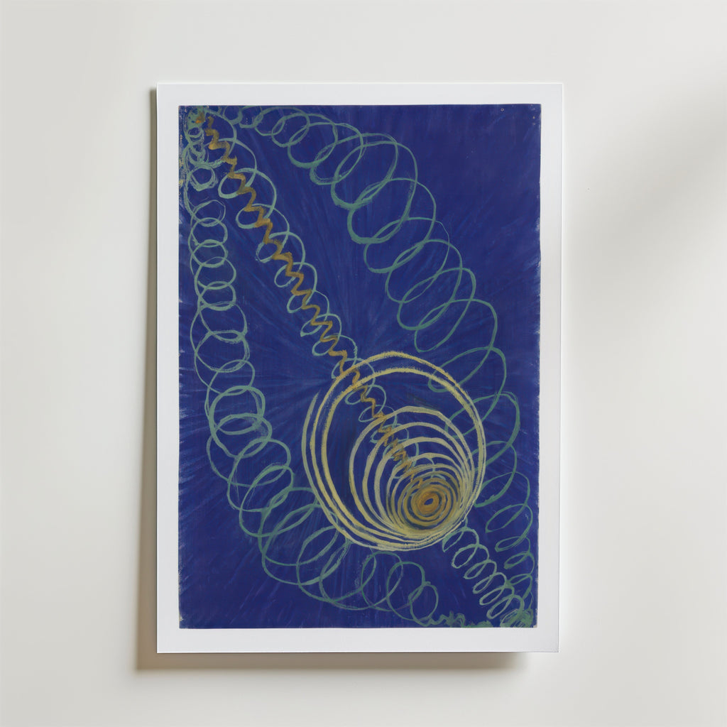 Hilma af Klint Primordial Chaos affisch på neutral bakgrund – poster från Bozetto