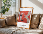 Hilma af Klint The Swan No.9 poster visualiserad på vägg – från Bozetto i hög kvalitet