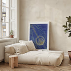 Hilma af Klint The WU Rose i väggmockup – konsttryck från Bozetto i hög kvalitet
