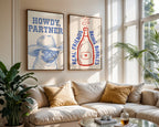 Howdy Partner Poster – två posters i rum 2