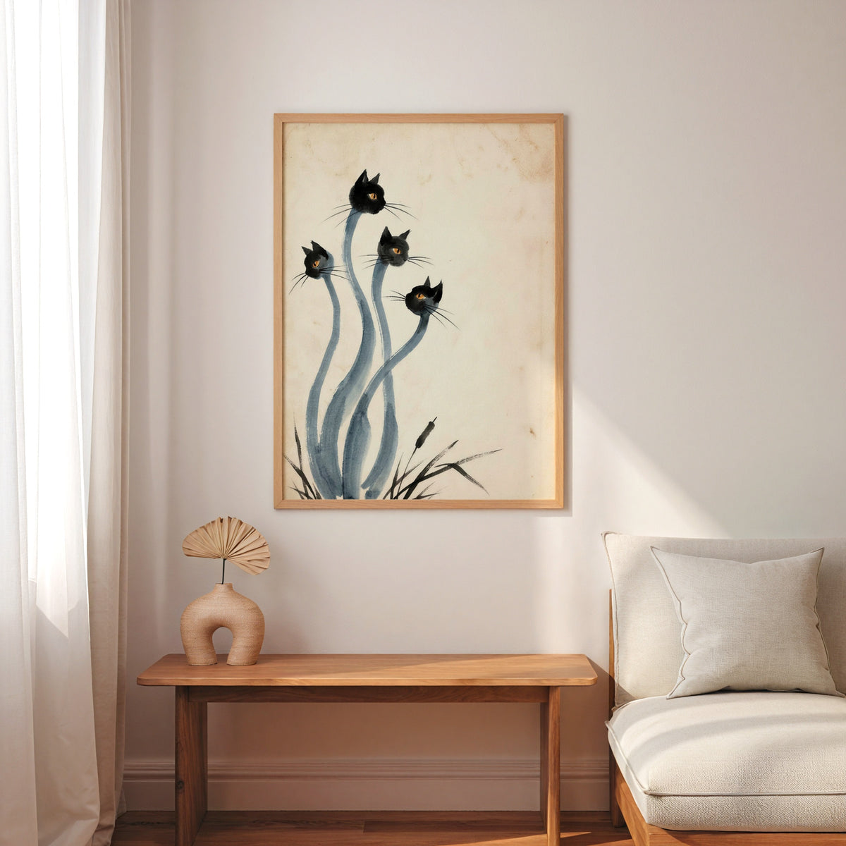 Ink Cats Poster i rum