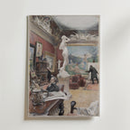 Carl Larsson Interior of the – stilfullt konsttryck från Bozetto, tryckt på matt finpapper