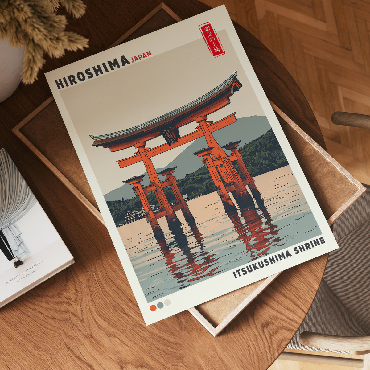 Itsukushima Shrine poster visad rakt fram – Bozetto affisch i hög tryckkvalitet i hög tryckkvalitet