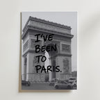 Been To Paris Poster – canvas utan passepartout