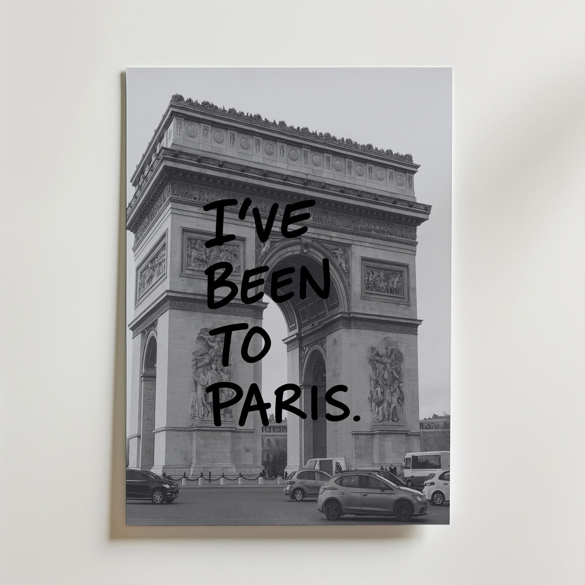 Been To Paris Poster – canvas utan passepartout