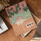 Wisteria Leopard poster visualiserad på vägg – se rätt storlek med mockup från Bozetto